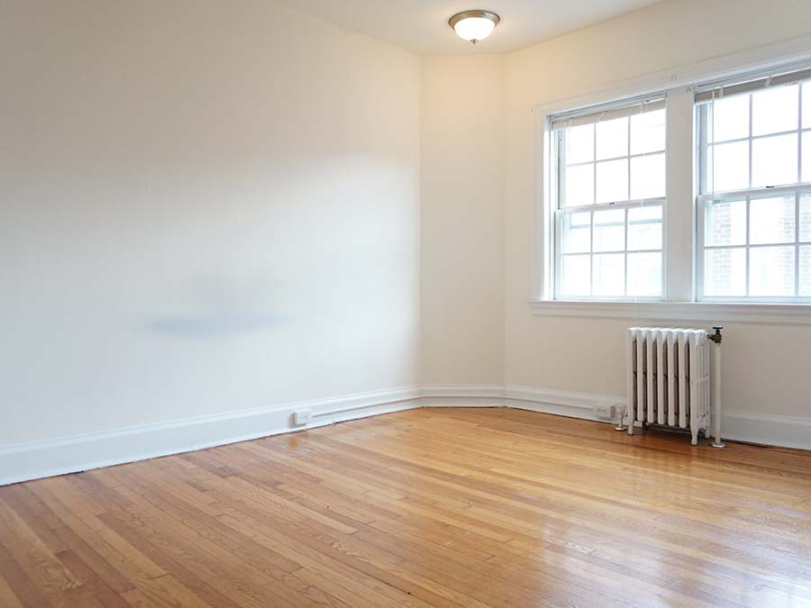 Unfurnished and spacious bedroom in an apartment at Edgehill Court in Bala Cynwyd, PA.