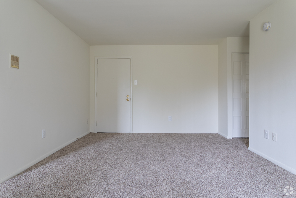 Carpeted bedroom at Bishop Hill apartments in Secane, PA